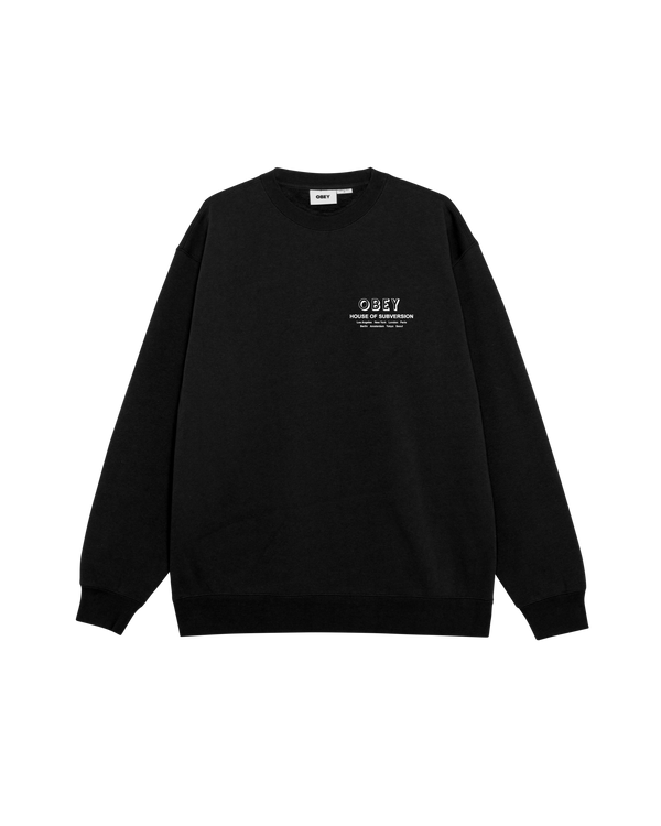 Obey HOUSE OF SUBVERSION PREMIUM CREWNECK