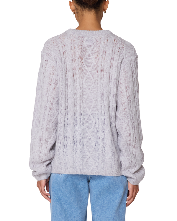 Obey ISABELLA LOOSE CABLE SWEATER