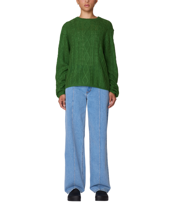 Obey ISABELLA LOOSE CABLE SWEATER