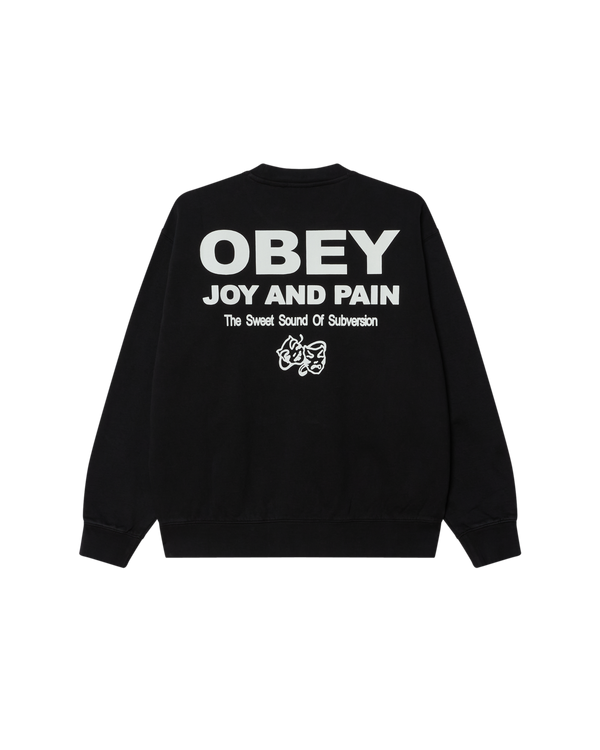 obey JOY FADED CREWNECK