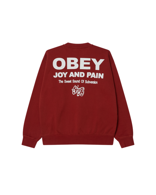 obey JOY FADED CREWNECK