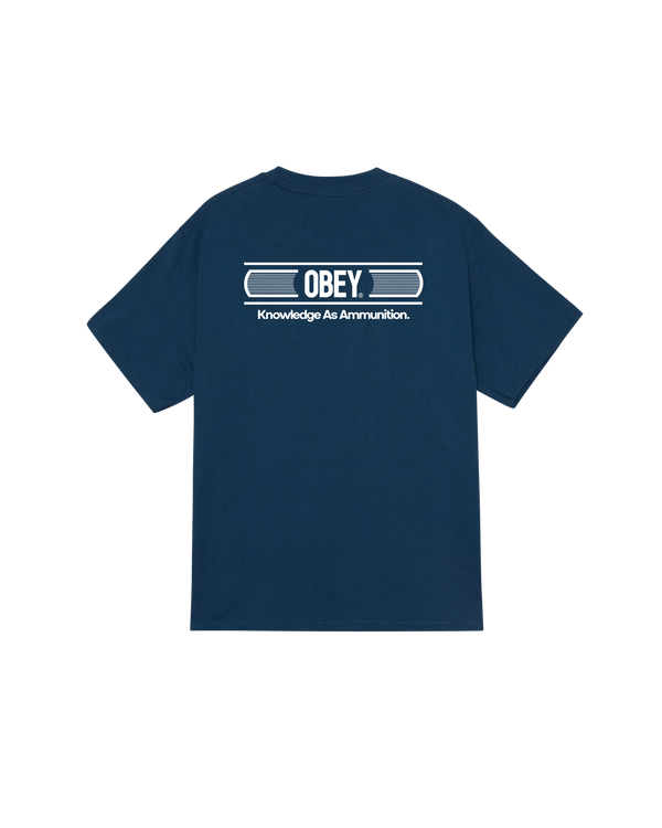 obey KNOWLEDGE AS AMMUNITION CLASSIC T-SHIRT