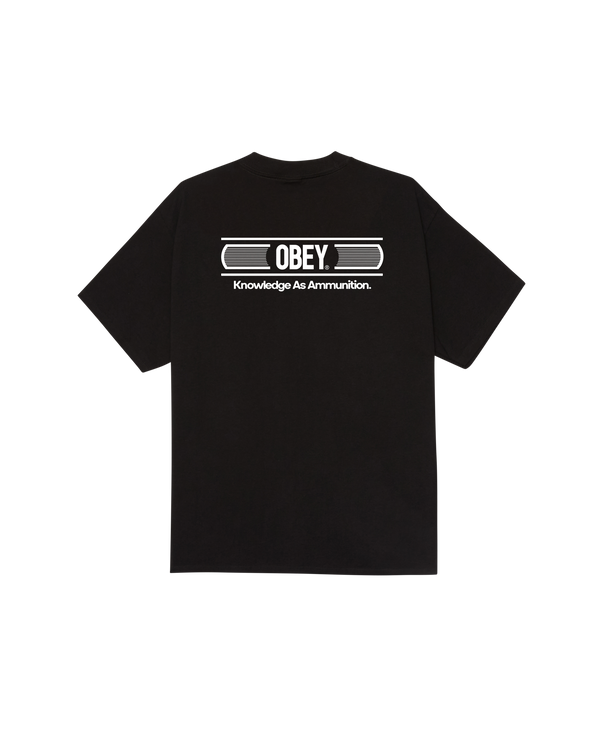 obey KNOWLEDGE AS AMMUNITION CLASSIC T-SHIRT