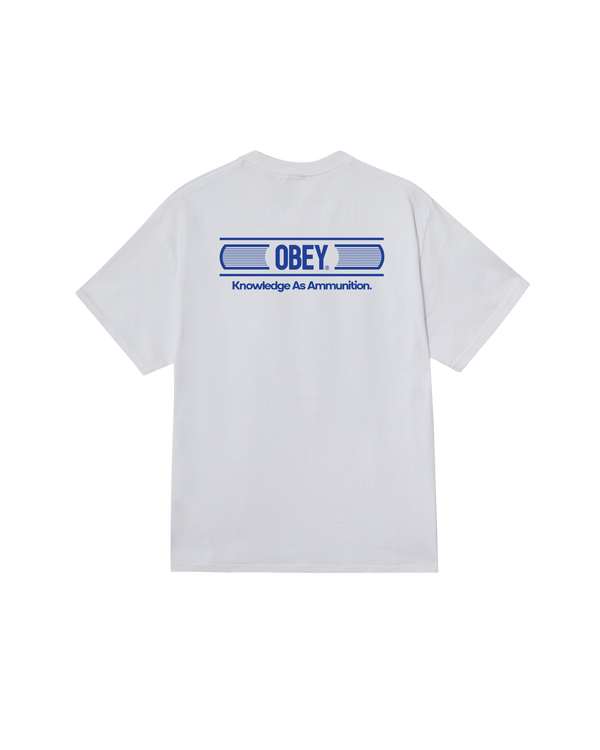obey KNOWLEDGE AS AMMUNITION CLASSIC T-SHIRT