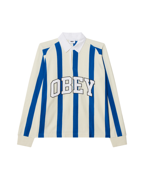 obey LANDON LS STRIPE POLO