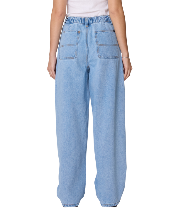 Obey LEAH III BAGGY DBL KNEE DENIM