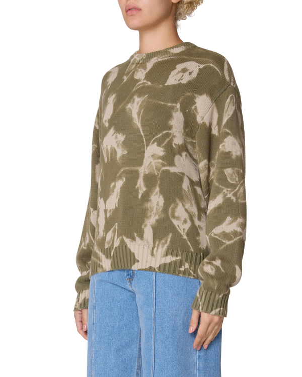 Obey LEAVES CREW SWEATER
