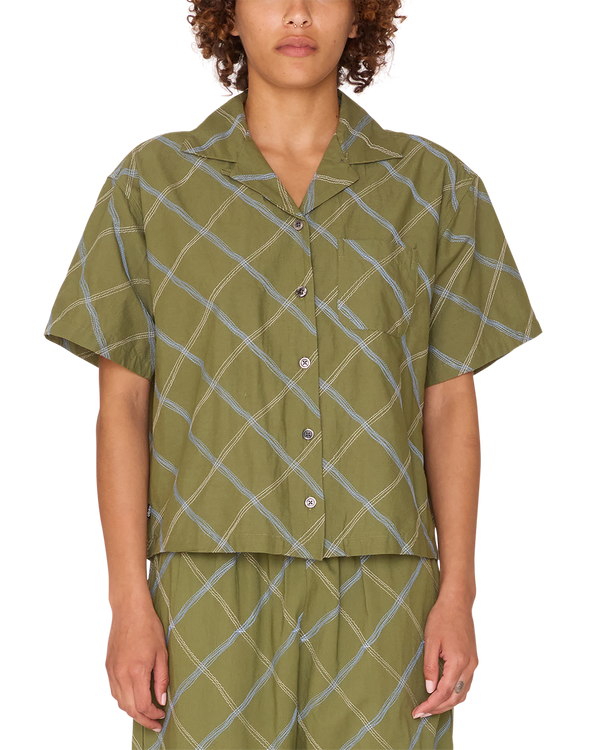 obey LILITH DIAMOND STITCH SS SHIRT