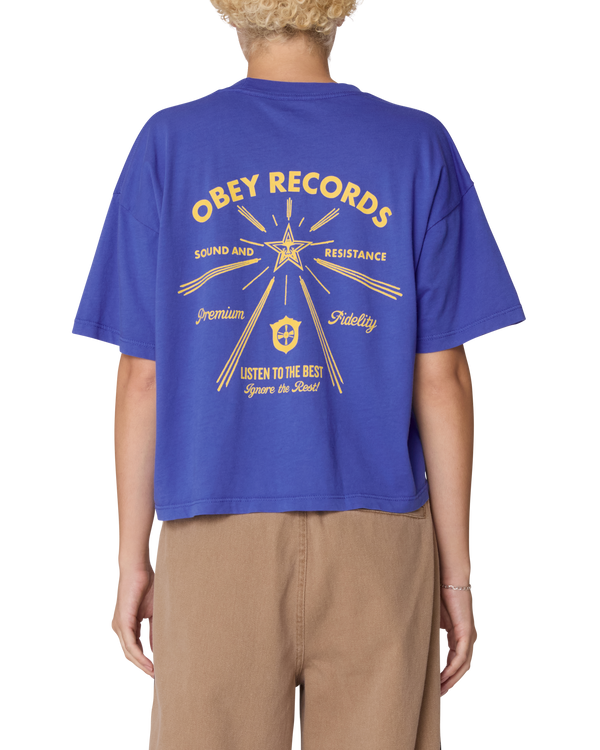 obey LISTEN TO THE BEST ROW T-SHIRT