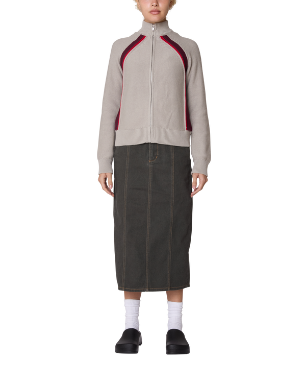 Obey LIZZIE ZIP MOCK SWEATER