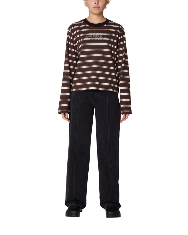 Obey LOUIE STRIPE LS TOP