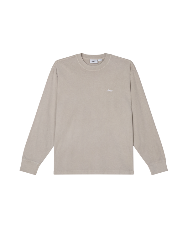 obey LOWERCASE PIGMENT LS T-SHIRT