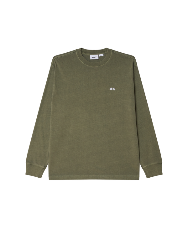 obey LOWERCASE PIGMENT LS T-SHIRT