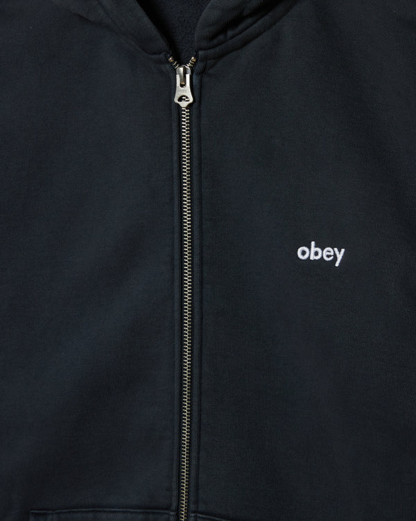 Obey LOWERCASE PIGMENT ZIP HOOD