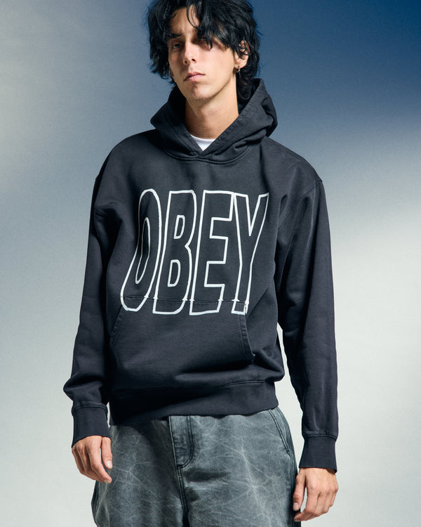 Obey MANOR FADED PULLOVER HOOD