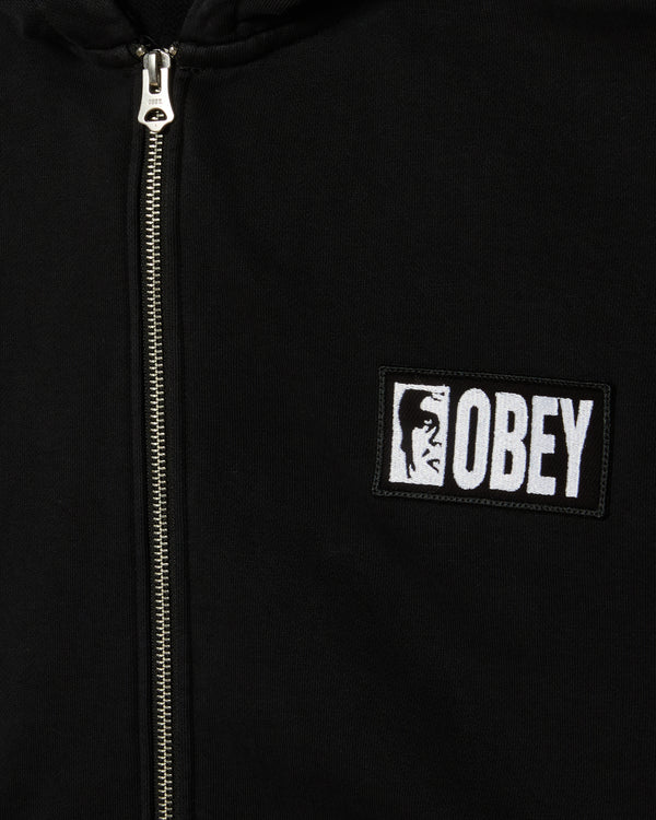 Obey MARGIN FADED ZIP HOOD