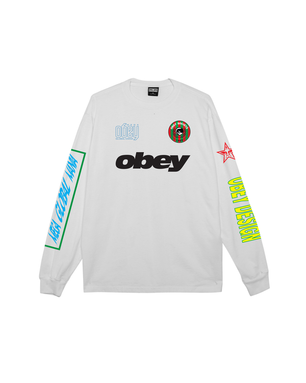 obey MEGA GLOBAL MANIA PIGMENT LS T-SHIRT