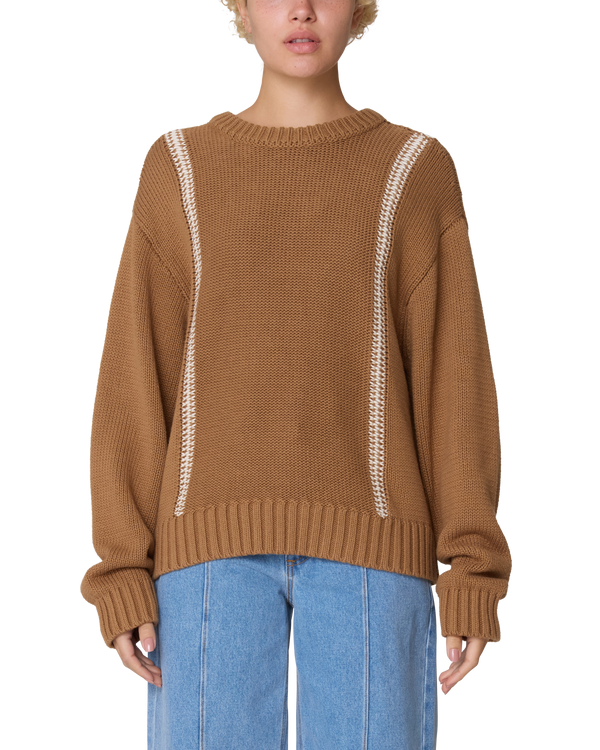 obey MEND STITCH CREW SWEATER