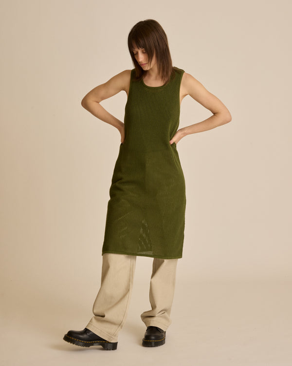 Obey MINERVA OPEN STRIPE DRESS