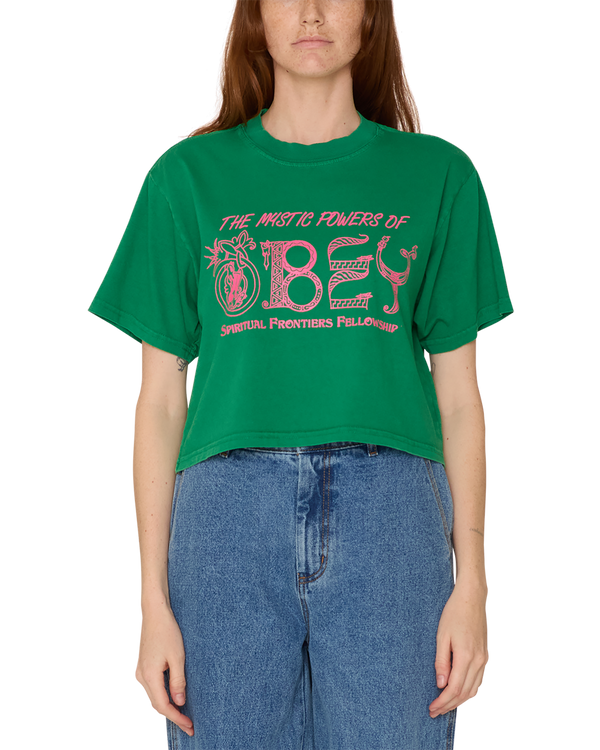 obey MYSTIC POWERS OF OBEY WEEKEND CROP T-SHIRT