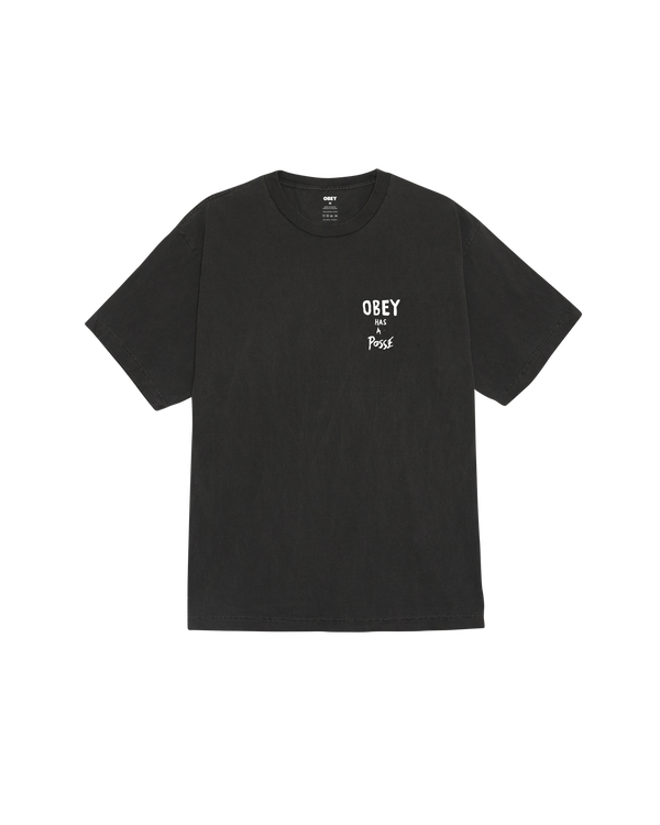 Obey OBEY HAS A POSSE PIGMENT T-SHIRT