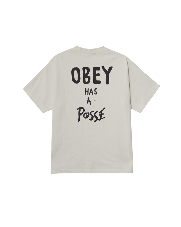 obey OBEY HAS A POSSE PIGMENT T-SHIRT