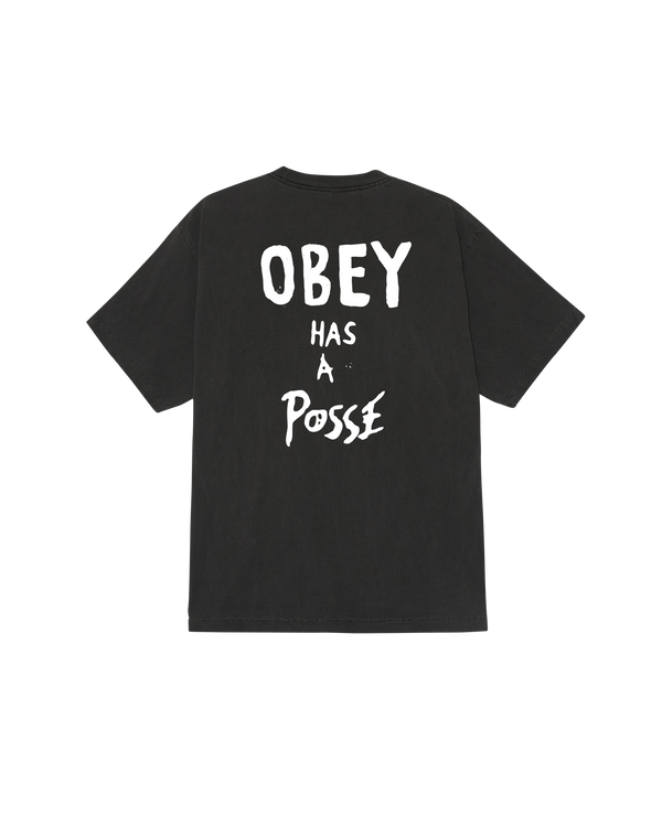 obey OBEY HAS A POSSE PIGMENT T-SHIRT