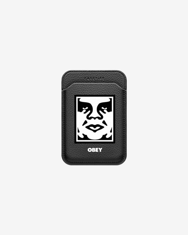 obey OBEY ICON FACE SNAP WALLET