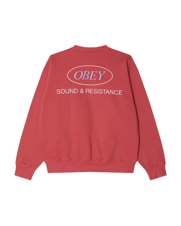 obey OBEY SOUND CREWNECK
