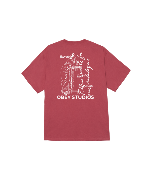 obey OBEY STUDIOS CATALOGUE CLASSIC T-SHIRT