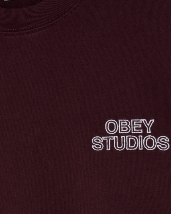 Obey OBEY STUDIOS FADED CREWNECK