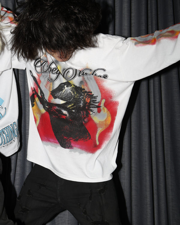 Obey OBEY STUDIOS HORSE LS VINTAGE T-SHIRT