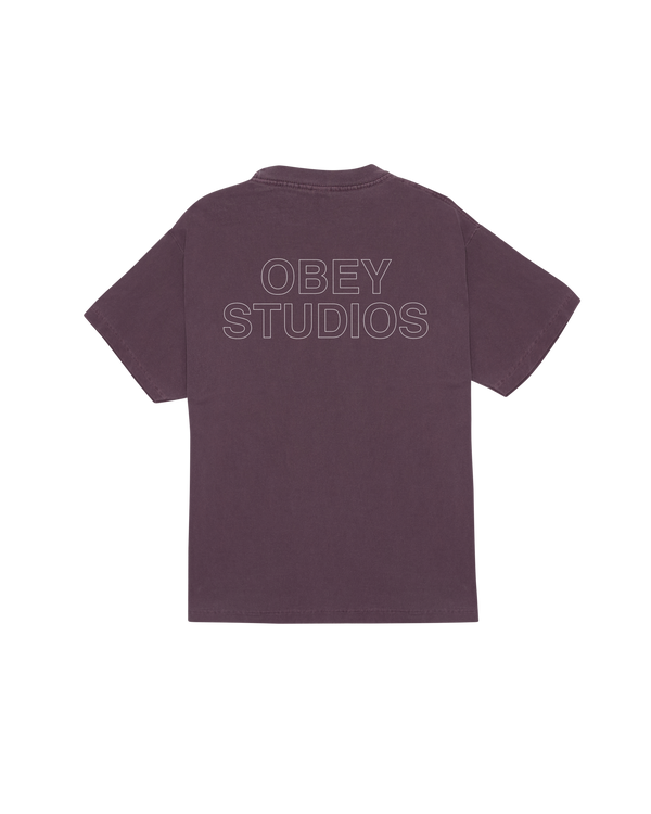 obey OBEY STUDIOS OUTLINE PIGMENT T-SHIRT