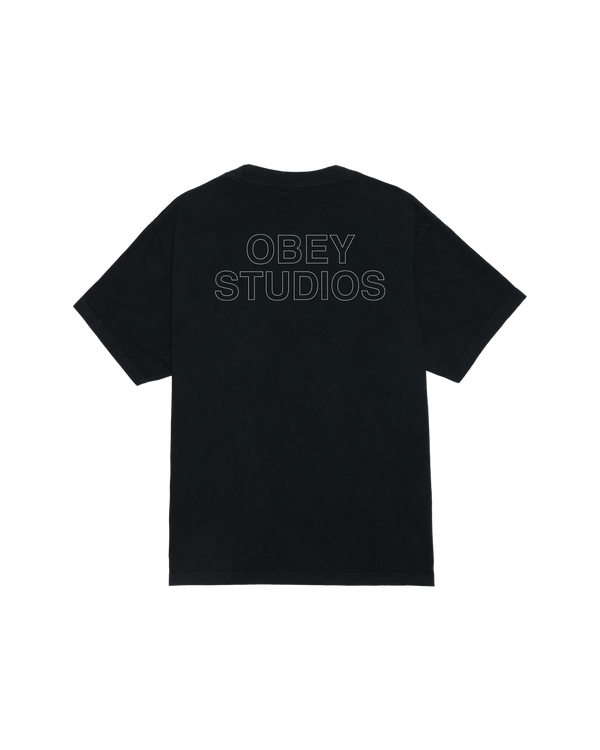 obey OBEY STUDIOS OUTLINE PIGMENT T-SHIRT