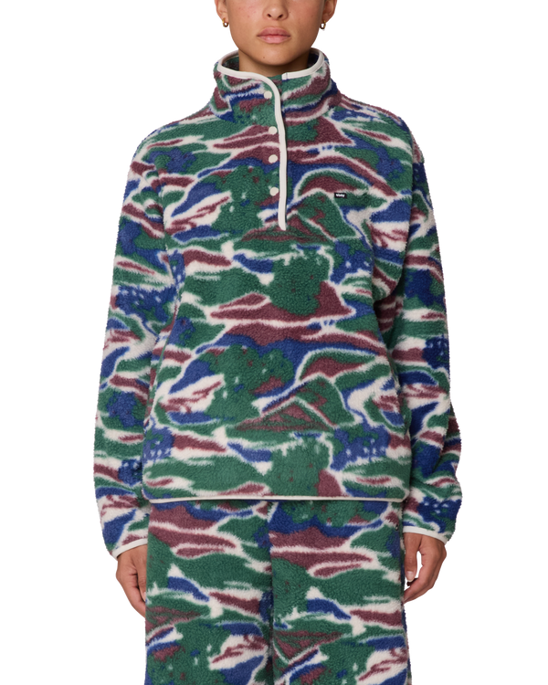 obey PASTURES MOCK NECK PULLOVER