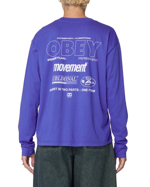 obey PERPETUAL MOVEMENT LS MICHA T-SHIRT