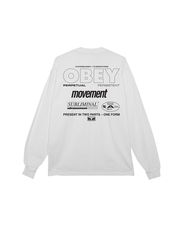 obey PERSISTENT MOVEMENT PIGMENT LS T-SHIRT