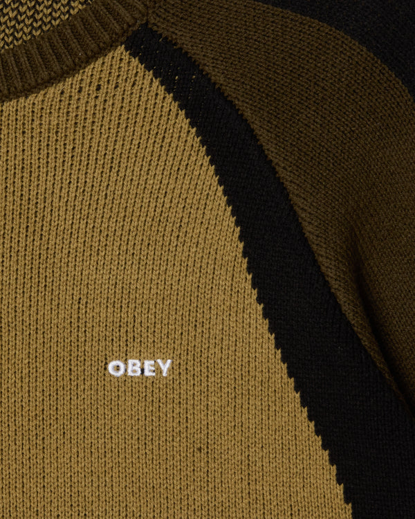 Obey RAGLAN CREW NECK SWEATER