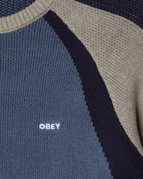 Obey RAGLAN CREW NECK SWEATER