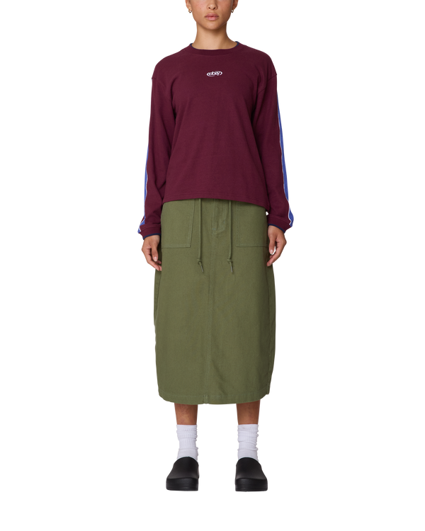 Obey RALLY SLEEVE STRIPE LS TOP