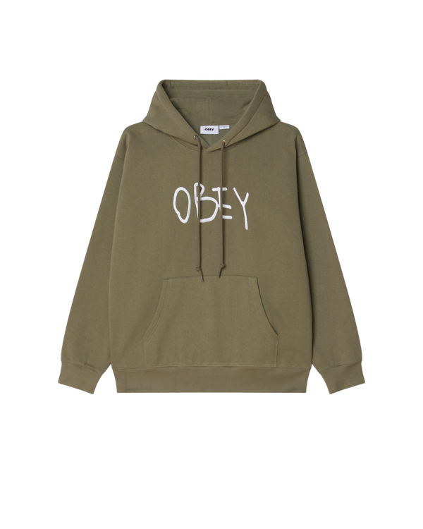 obey SCRIBBLE PULLOVER HOOD