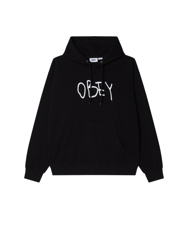 obey SCRIBBLE PULLOVER HOOD