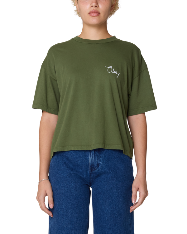 Obey SCRIPTY CITIES ROW T-SHIRT