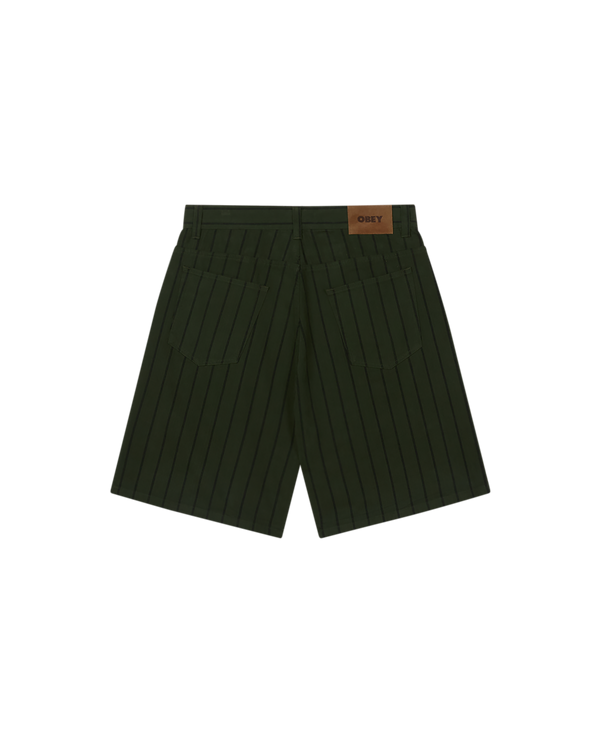 Obey STRIPE BAGGY DENIM SHORT