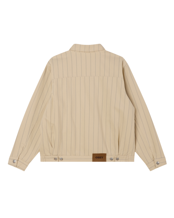 Obey STRIPE ZIP JACKET