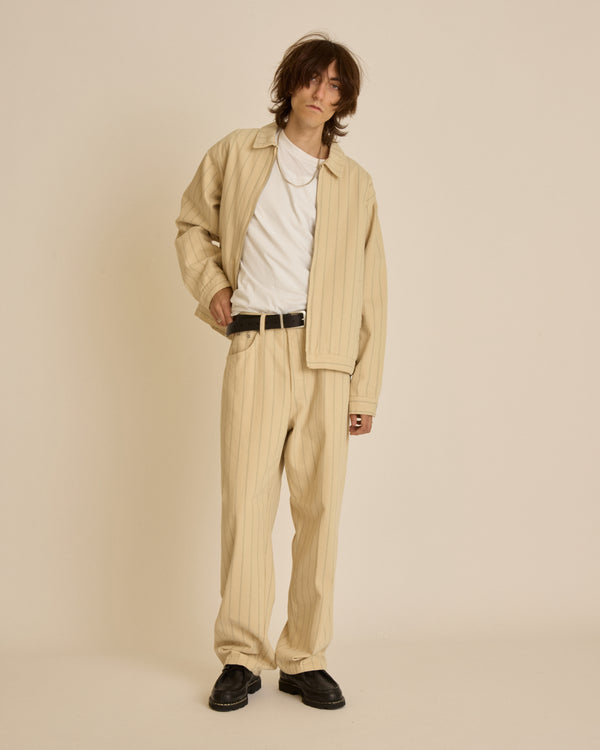 Obey STRIPE ZIP JACKET