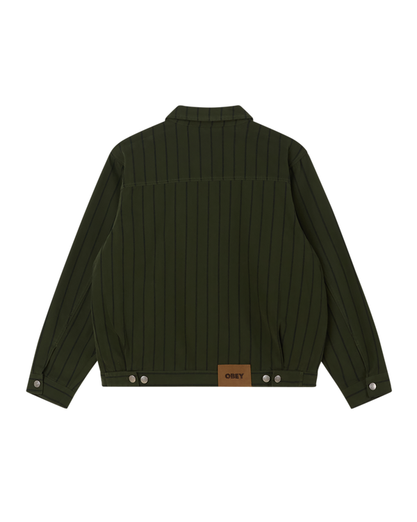 Obey STRIPE ZIP JACKET