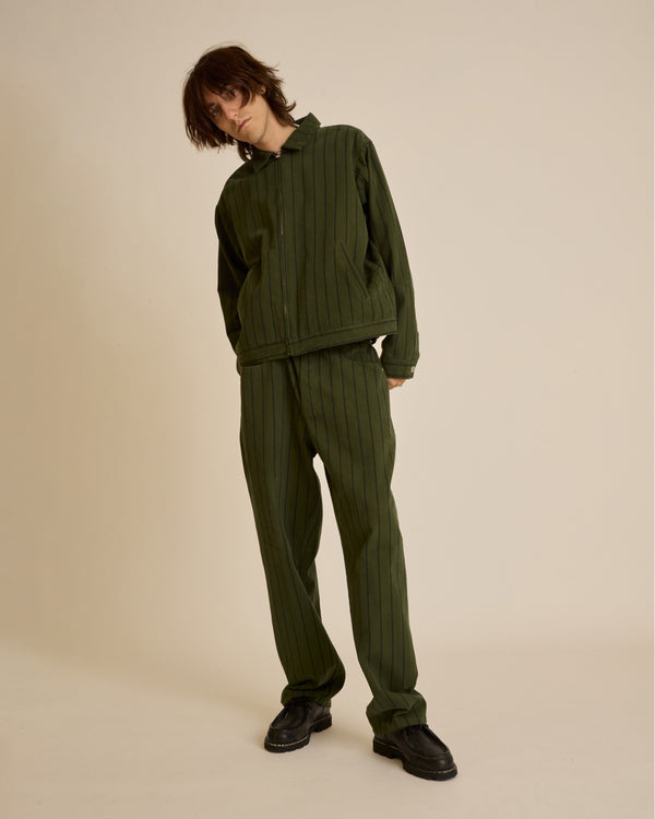 Obey STRIPE ZIP JACKET