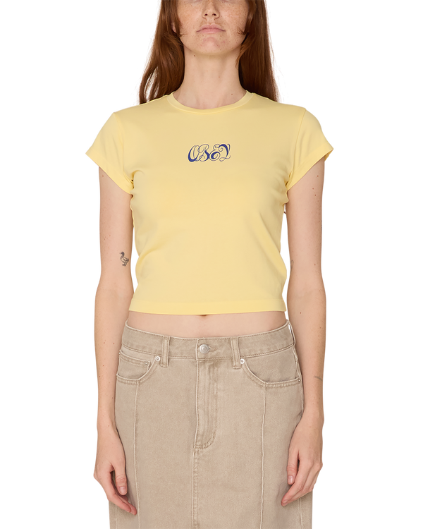 obey SWIRLY SCRIPT HAYDEN T-SHIRT