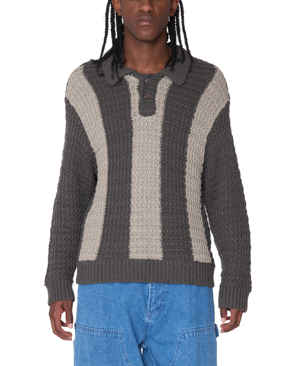 Obey TEXTURED RUGBY POLO